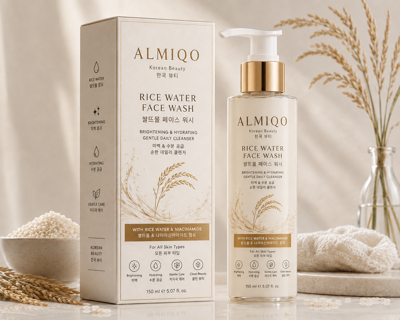 ALMIQO Rice Water Facewash