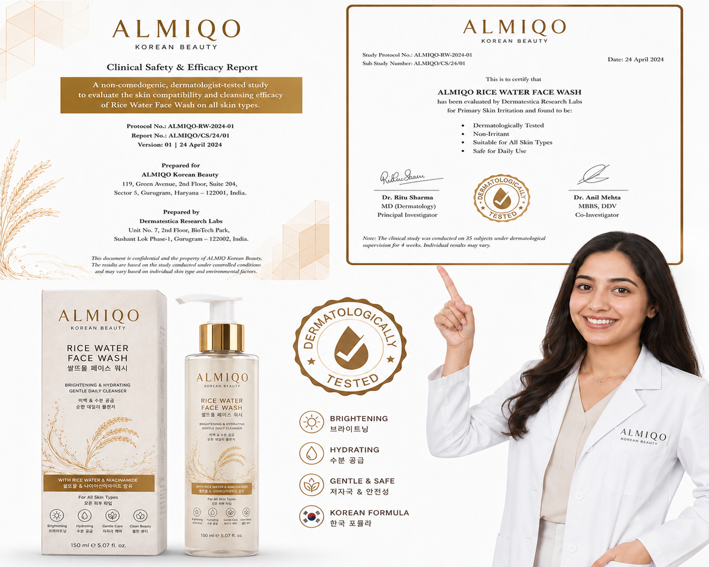 ALMIQO Rice Water Facewash