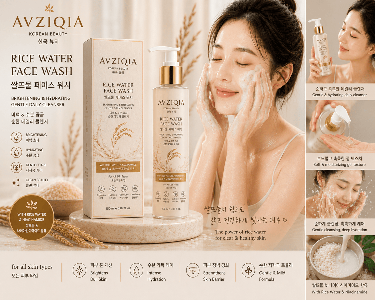 AVZIQIA Rice Water Facewash | | Avziqia Korean Beauty