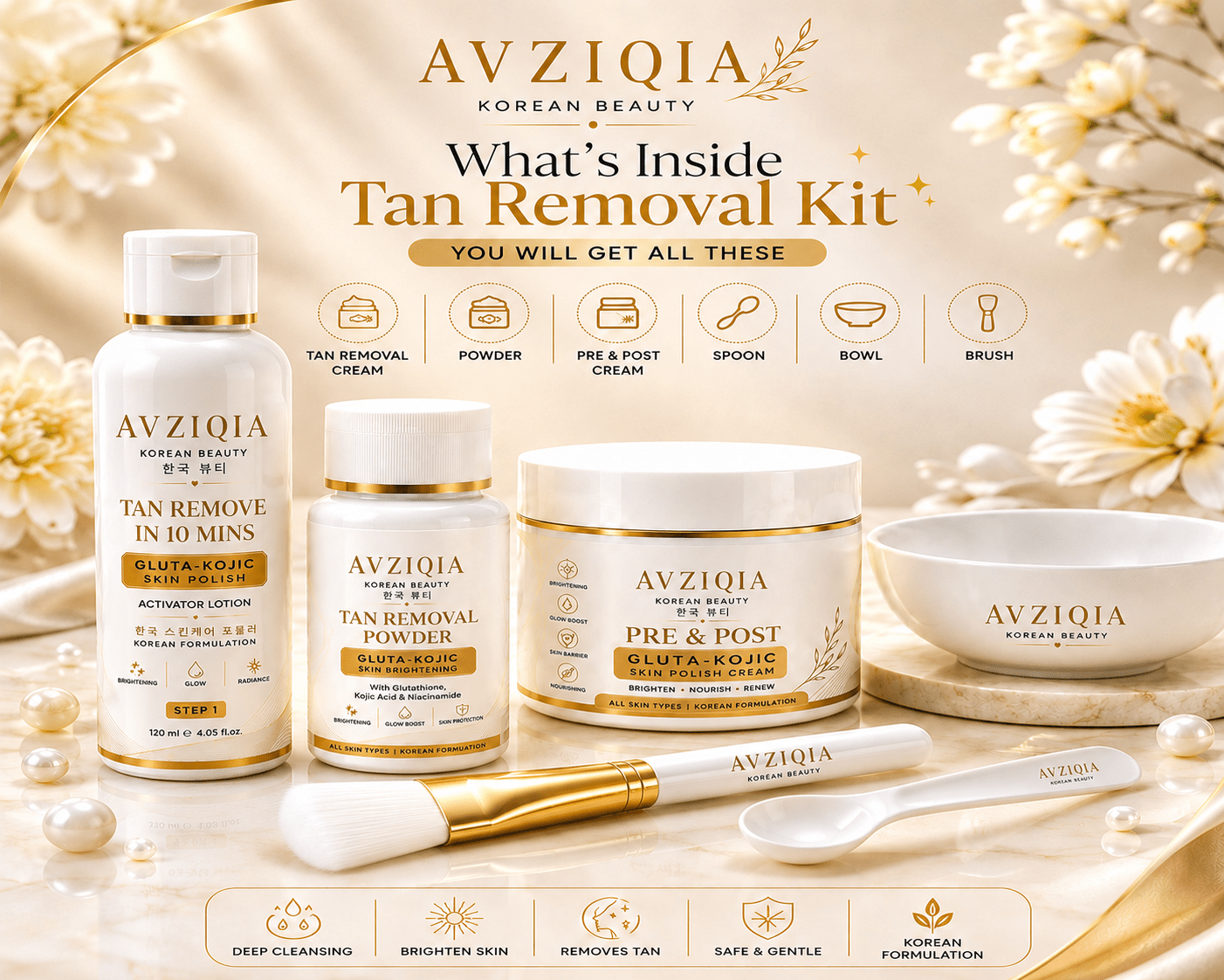 Tan Removal Kit (Korean) | | Avziqia Korean Beauty